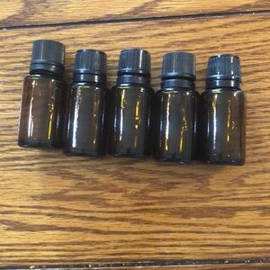 Empty essential oil bottle